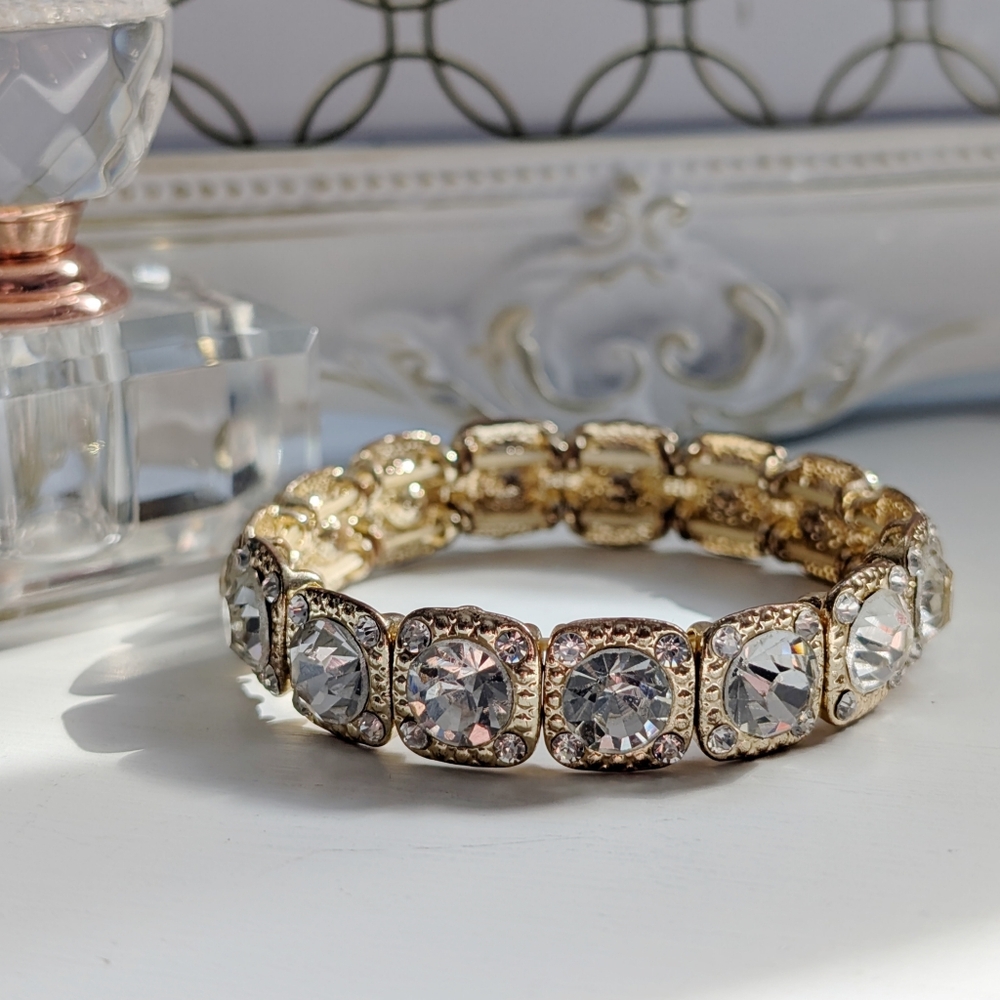 Stretch rhinestone bracelet